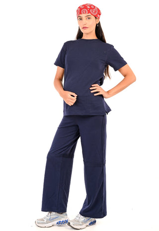 Pantalón Cristi Marino Pre Natal y Post Parto Soft Recto