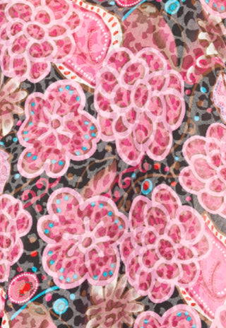 Pañuelo de lactancia Flor Negro