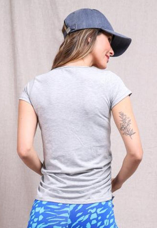 Polera Maternal y Lactancia Carmen Gris Melange