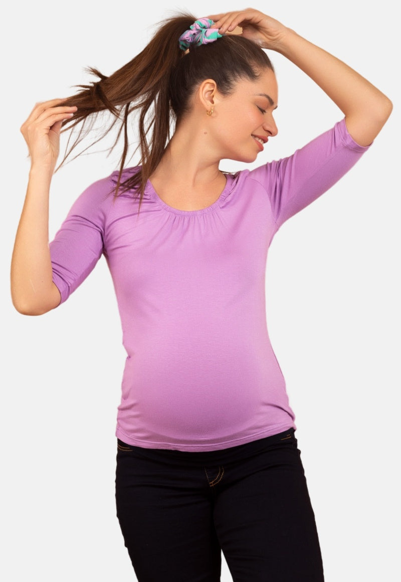 Polera maternal y de lactancia Ines Lila