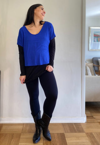 Polera Maternal y Lactancia Josefa Azulino