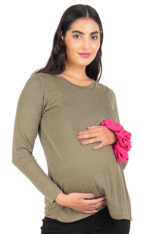 Polera Maternal y Lactancia Maria Oliva