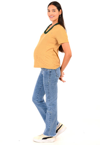 Polera Mia Latte Maternal y Lactancia Cierres Manga Corta