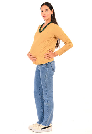 Polera Mia Latte Maternal y Lactancia Cierres Manga Larga