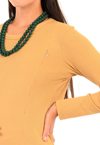 Polera Mia Latte Maternal y Lactancia Cierres Manga Larga