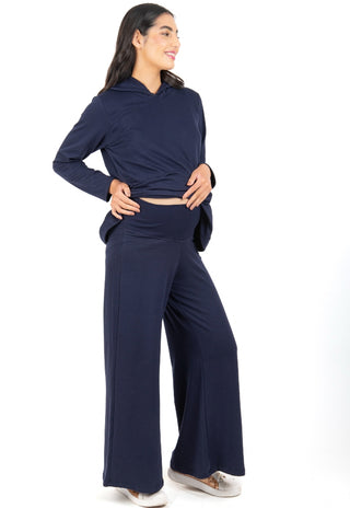 Pantalon Palazzo Maternal Luzma Marino