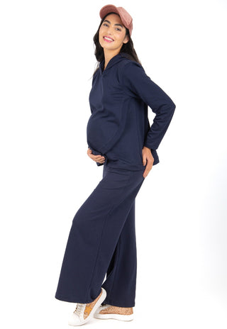 Pantalon Palazzo Maternal Luzma Marino