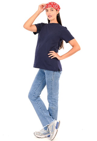 Polerón Marta Marino Maternal y Lactancia Cierres Manga Corta