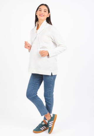 Polerón Coca Crudo Maternal y Lactancia con Cierre