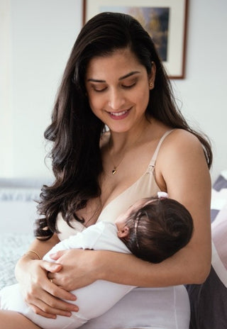 Sostén Beige Maternal y de Lactancia Algodón Peruano - BUp