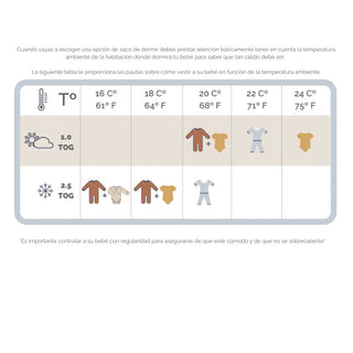 Saco Etapa 1 TOG 1.0 - swaddle UP Crema