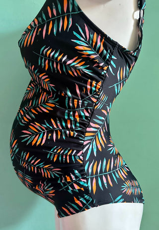 Traje de Baño Maternal Estampado Naranjo