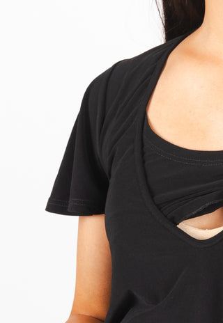 Vestido Maternal y Lactancia Cata Negro