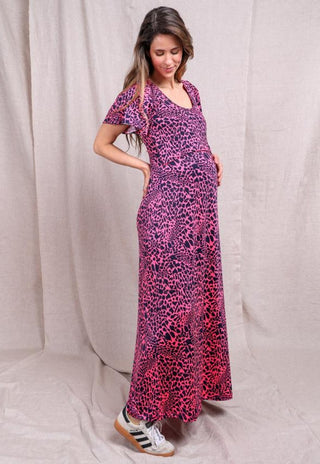 Vestido Maternal y Lactancia Trini Fucsia