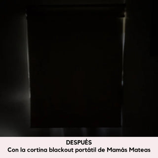Cortina Blackout portátil negra - Mamás Mateas