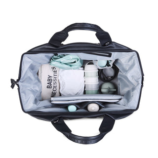 Bolso maternal Mommy Bag Negro piel vegana