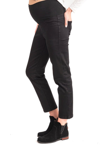 Jeans Maternal Cropped Negro - Madremia