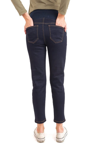 Jeans Maternal Cropped Raw - Madremia