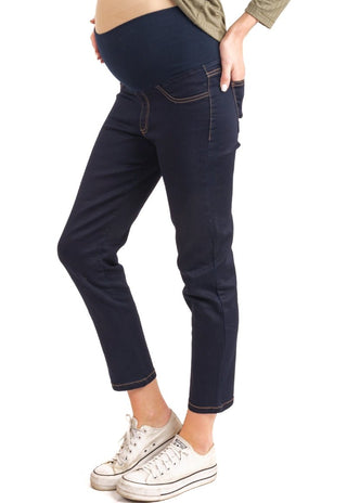 Jeans Maternal Cropped Raw - Madremia