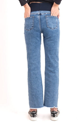 Jeans Maternal Recto Azul - Madremia