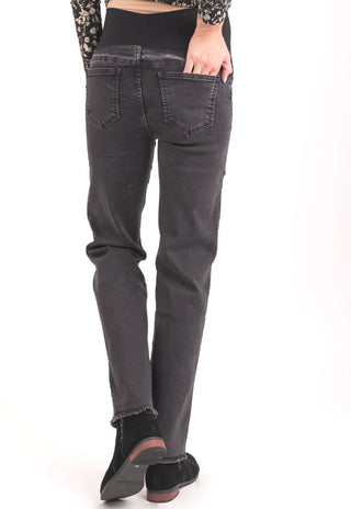 Jeans Maternal Recto Gris - Madremia