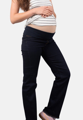 Jeans Maternal Recto Raw - Madremia