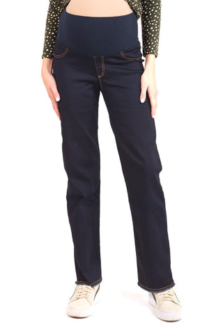 Jeans Maternal Recto Raw - Madremia