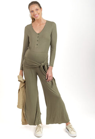 Pantalon Palazzo Maternal Maura Oliva - Madremia