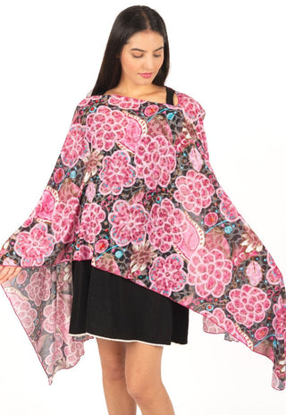 Pañuelo de lactancia Flor Negro - Madremia