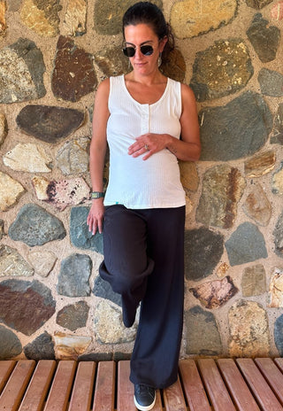 Polera Maternal y Lactancia Andrea Crudo sin manga - Madremia