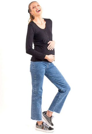 Polera Maternal y Lactancia Andrea Negro - Madremia