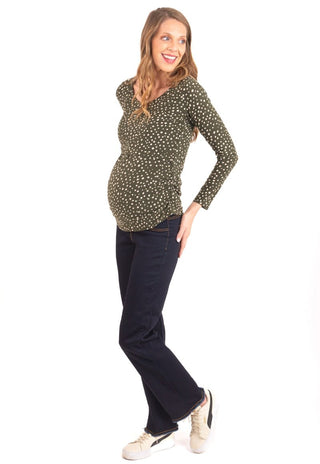 Polera Maternal y Lactancia Carmen Oliva Puntos - Madremia