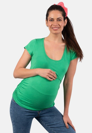 Polera Maternal y Lactancia Carmen Verde - Madremia