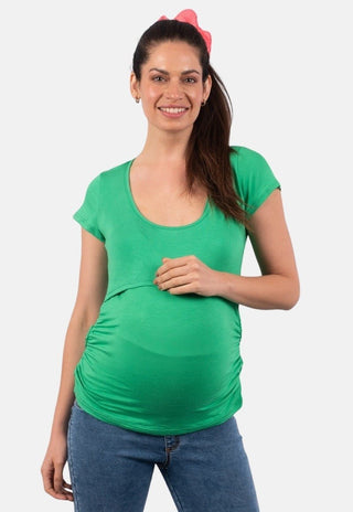 Polera Maternal y Lactancia Carmen Verde - Madremia