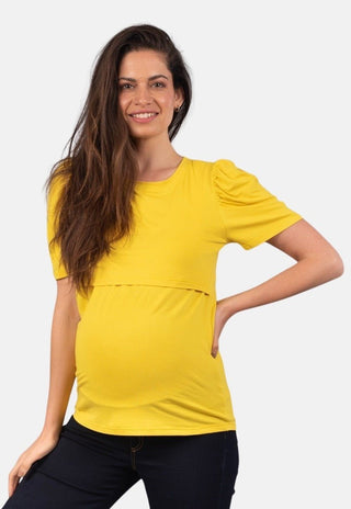 Polera Maternal y Lactancia Florencia Amarillo - Madremia