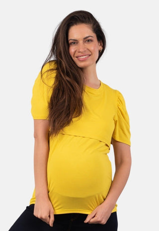 Polera Maternal y Lactancia Florencia Amarillo - Madremia