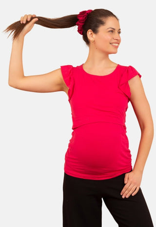 Polera Maternal y Lactancia Moni Fucsia - Madremia