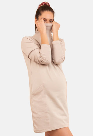 Vestido Maternal Londres Beige - Madremia