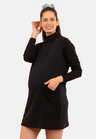 Vestido Maternal Londres Negro - Madremia