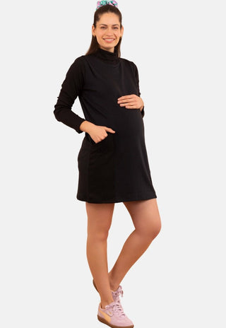 Vestido Maternal Londres Negro - Madremia
