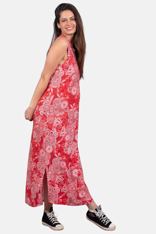 Vestido Maternal y Lactancia Julieta Rojo - Madremia