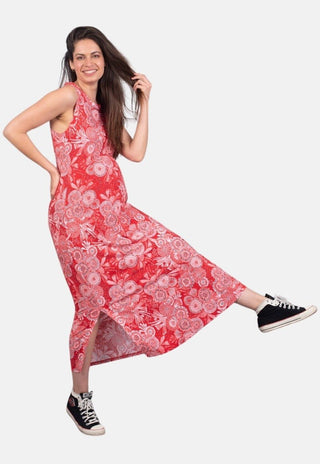 Vestido Maternal y Lactancia Julieta Rojo - Madremia