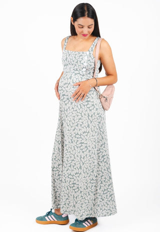 Vestido Maternal y Lactancia Nieves Verde - Madremia