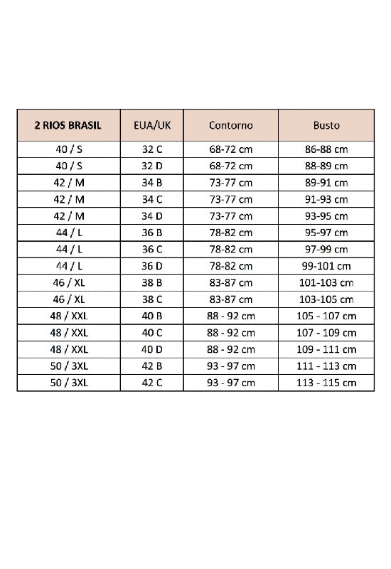 Copa Talla Sujetador 38b Equivalencia Sostén Talla M Brasier Talla