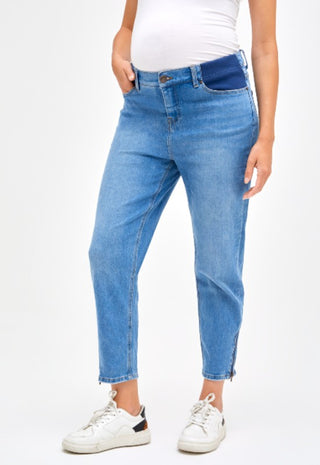 Jeans Maternal marca MADE Zipper Celeste