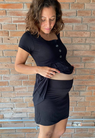 Mini Falda Maternal Negra