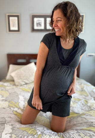 Pijama Maternal y Lactancia Lily Marengo