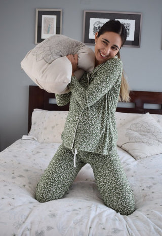 Pijama Maternal y de Lactancia Mariana Oliva – Madremia