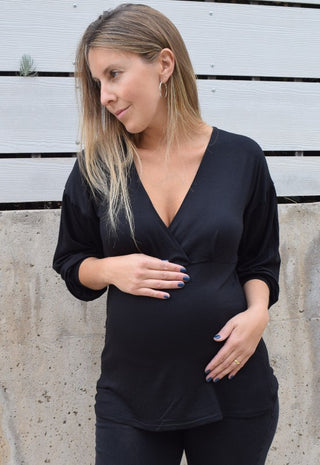 Polera Maternal y Lactancia Antonia Negro