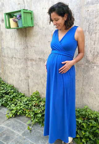 Vestido Maternal y Lactancia Daniela Azulino